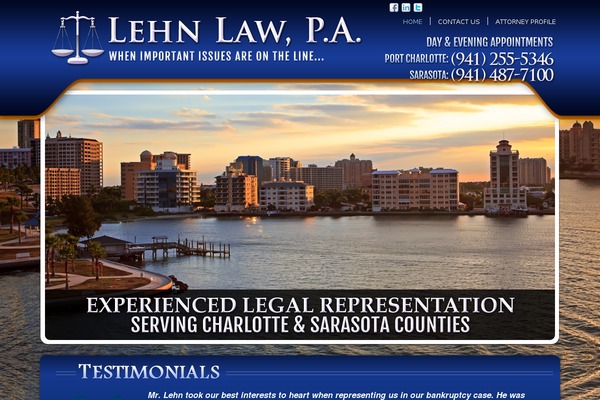 lehnlaw.com site used Firstpageattorney