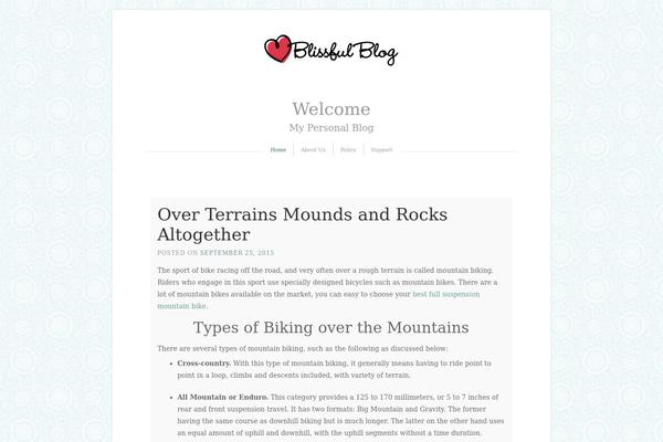 Blissful-blog-wpcom theme site design template sample