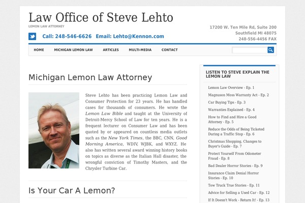 lehtoslaw.com site used Stevelehto