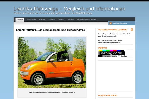 leichtkraftfahrzeuge.net site used Leichtkraftfahrzeuge