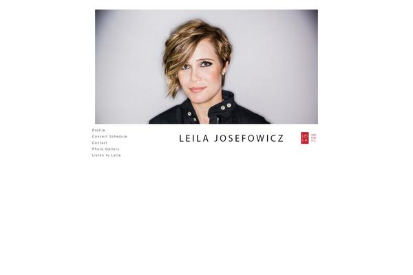 leilajosefowicz.com site used Leila