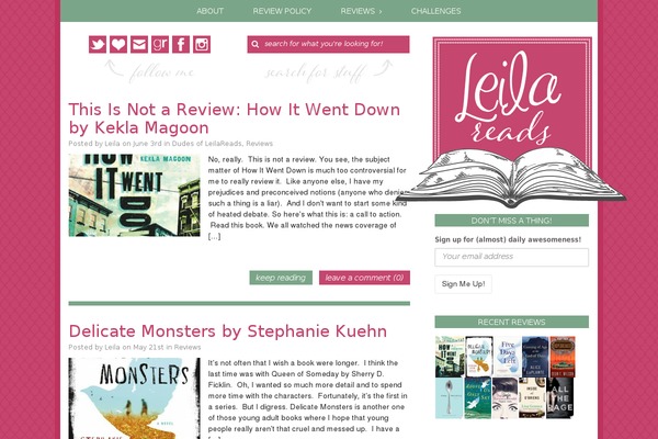 leilareads.com site used Leila-reads