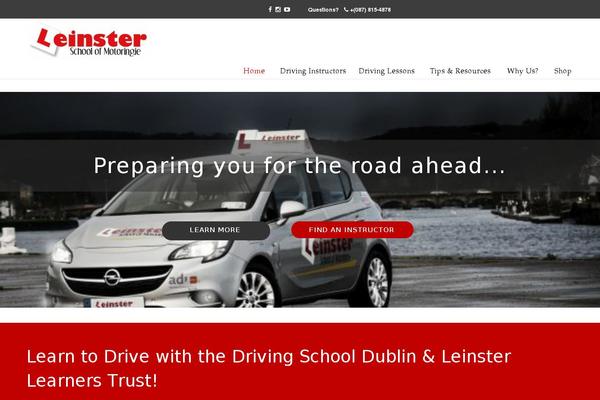 leinsterschoolofmotoring.ie site used U-design-child-custom-page-peel