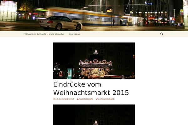 Twenty Thirteen theme site design template sample