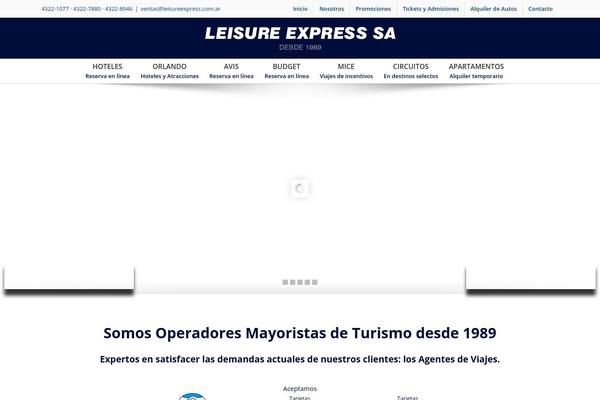 leisureexpress.com.ar site used Avada57