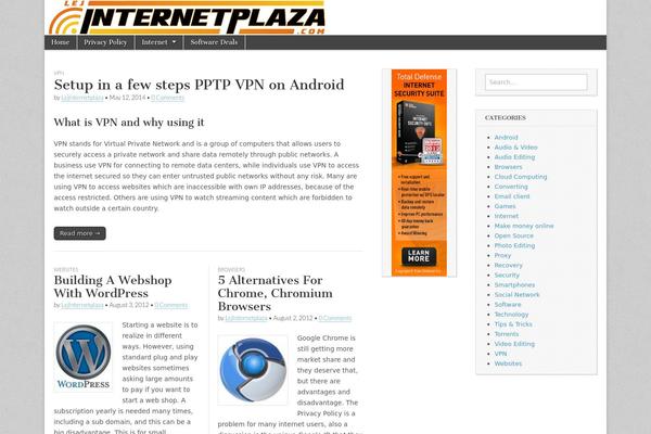 WordPress website example screenshot