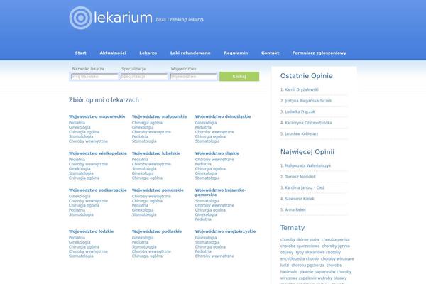 lekarium.pl site used Lekarze