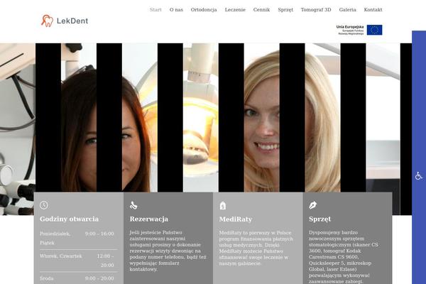 HealthCenter theme site design template sample