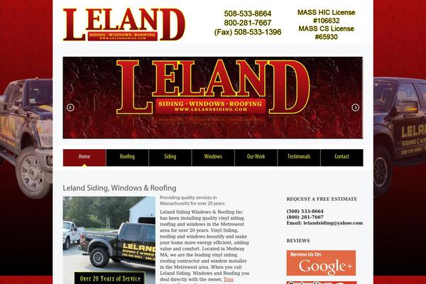 lelandsiding.com site used Leland