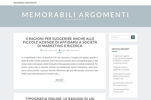 Bloggable theme site design template sample