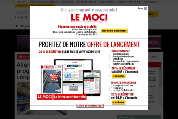 Site using Moci-exportentreprises plugin