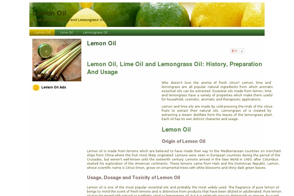 lemon-oil.org site used Lemon