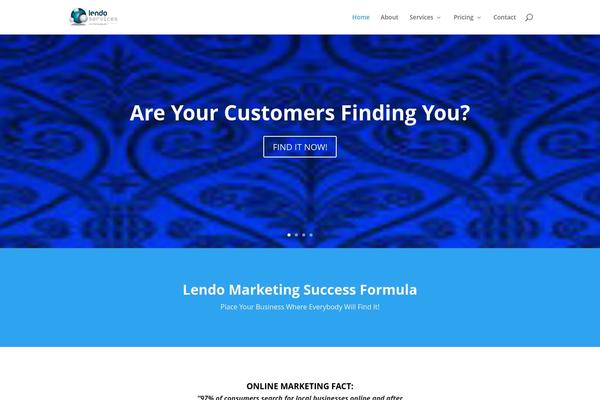 Divi theme site design template sample