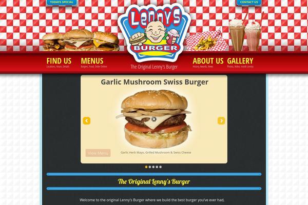 lennysburger.com site used Ywpt_custom_theme