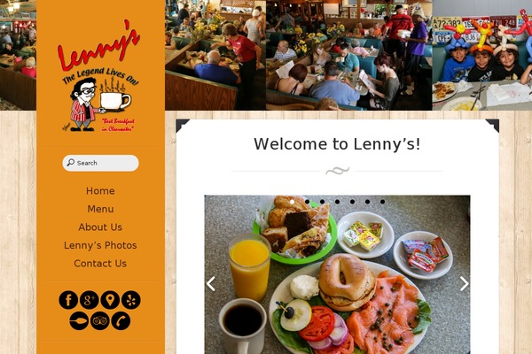 lennysrestaurant.com site used Eatery