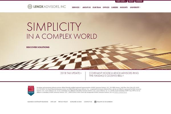 lenoxadvisors.com site used Lenox