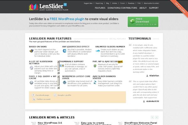 lenslider.com site used Lenslider_theme
