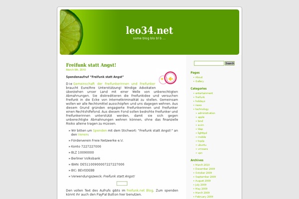 leo34.net site used Limelite