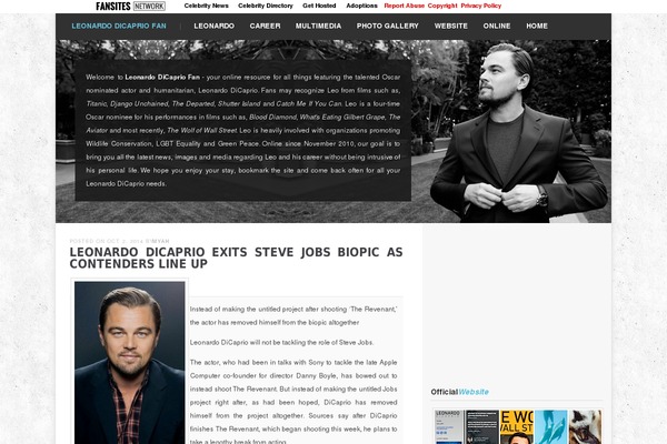 leodicaprio.net site used Ohmy_wordpress