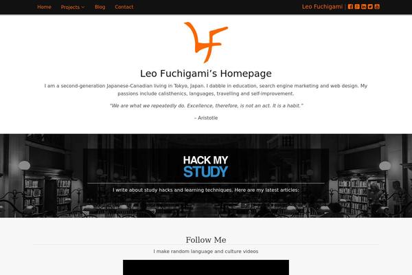 leofuchigami.com site used Rt_chimera_wp