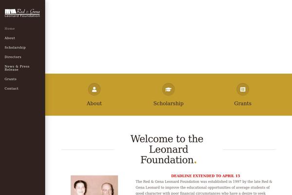 leonardfoundation.org site used Cxeffects