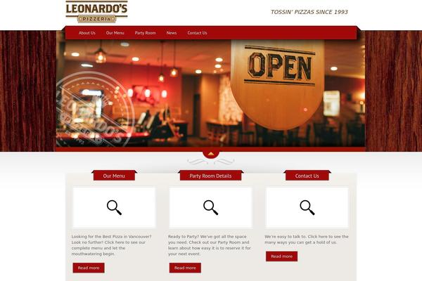 The Restaurant theme site design template sample