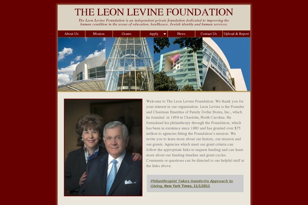 leonlevinefoundation.org site used Leon