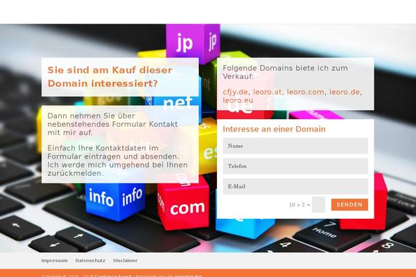 leoro.de site used Landinpage-comteam