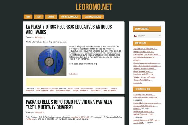 leoromo.net site used Aplos
