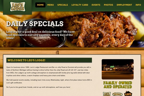 leoslodge.com site used Leos-restaurants