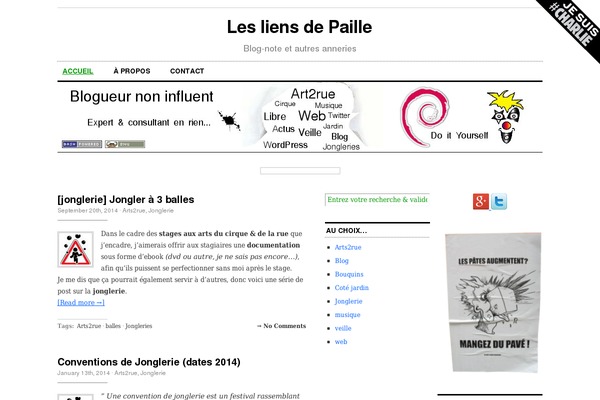 lepaille.fr site used Cutline-1.4-3columnright