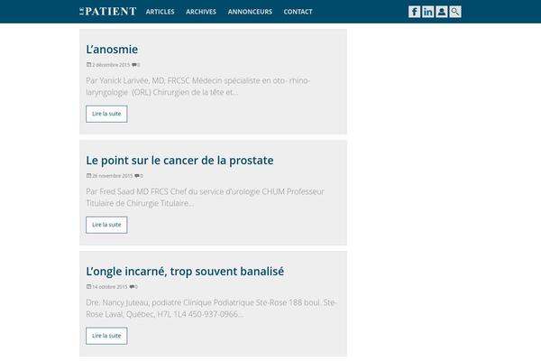 lepatient.ca site used Laclinique
