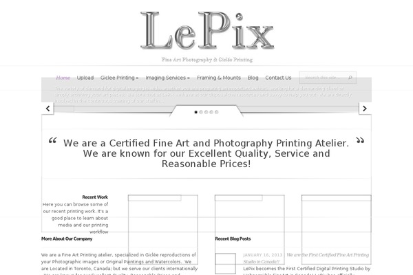 WordPress website example screenshot