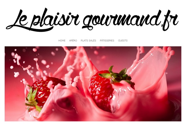 Food-blog theme site design template sample