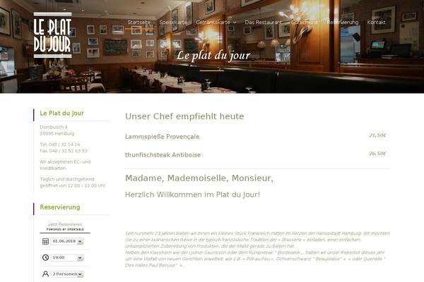 Restaurantz theme site design template sample