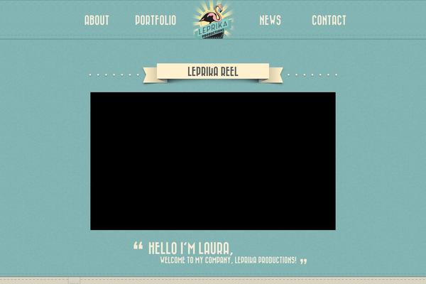 Retro theme site design template sample