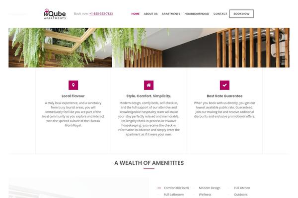 Nixe-child theme site design template sample