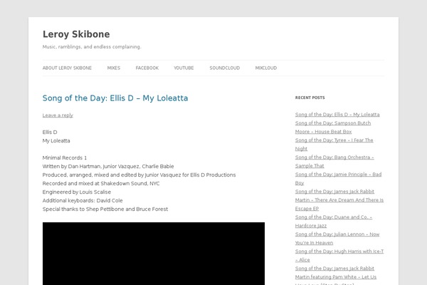 Twenty Twelve theme site design template sample