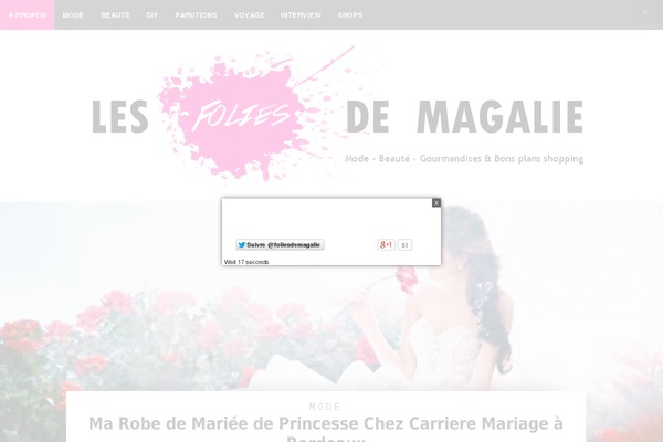les-folies-de-magalie.com site used Magalie2