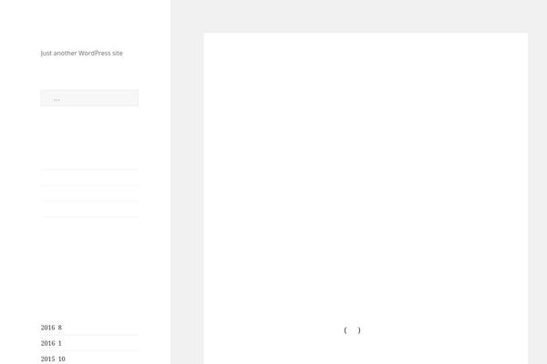 Twenty Fifteen theme site design template sample