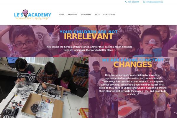 lesacademy.ca site used Education-buz