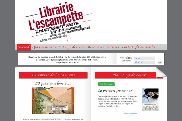 lescampette.org site used Twentyeleven-lescampette