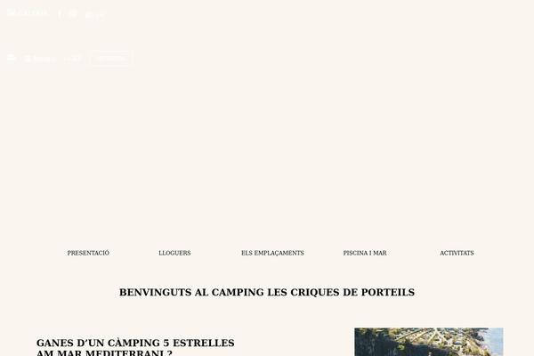 lescriques.cat site used Campingvillage-child-theme