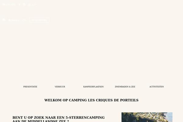 Campingvillage theme site design template sample