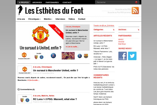 lesesthetesdufoot.fr site used Premiumnews