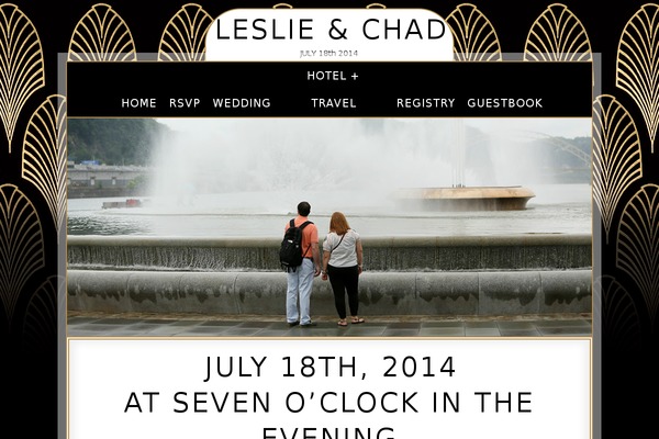 leslieandchad.com site used Responsivedesign