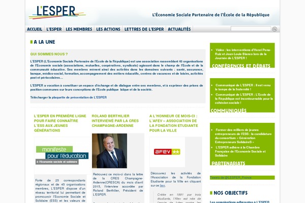 lesper.fr site used Lesper