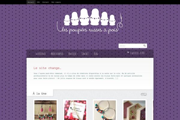 Wootique theme site design template sample