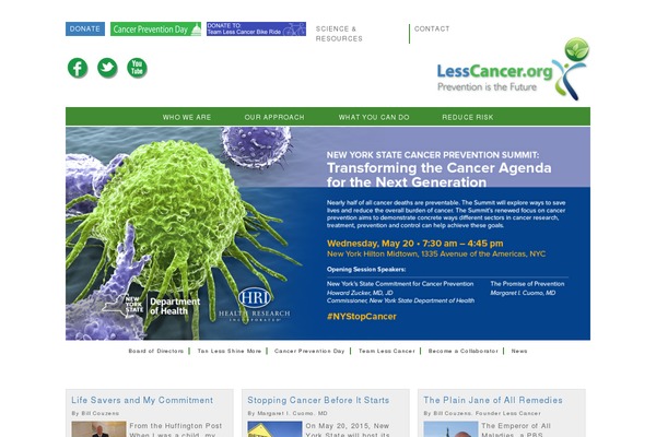 lesscancer.org site used Lesscancer_real