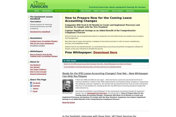 lesseeadvocate.com site used Lesseeadvocate